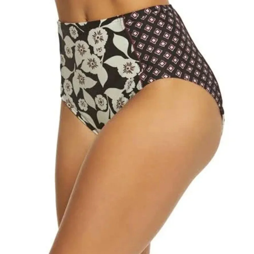 Kate Spade Aliso Beach Floral High Waist Swim Bikini Bottom